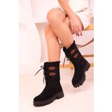 Soho Women's Black Suede Boots & Booties 18471 Cene