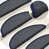  Prostirke za stepenice 30 kom 56x17x3 cm tamno sive i plave poluokrugle | shoptok.hr