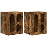  Noćni ormarić 2 pcs Dimljeni hrast 40 x 35 x 50 cm | shoptok.hr
