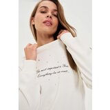Marisse WOMEN'S SWEATSHIRT Z-BL-4805 OFF WHITE Cene