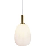 Nordlux - Luster na sajli ALTON 1xE27/60W/230V bela/crna/mesing | Eponuda.com