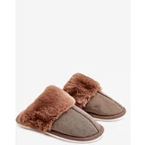Kesi Men's warm slippers Brown Marcus