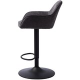Unique Furniture Temno siv barski stol z nastavljivo višino Nolan – | Shoptok.si