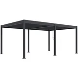 Bioklimatska pergola INTRO DUO 6×4 m, aluminij – samostojeća, dvo-zonska