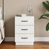  Noćni ormar s ladicama Bijela visokog sjaja 43 x 41 x 63,5 cm | Eponuda.com