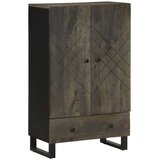  Visoka komoda crna 60 x 33 x 100 cm od masivnog drva manga | shoptok.hr