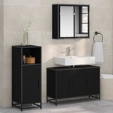  Set namještaja za kupaonicu 3 kom. Crni hrast 90 x 33 x 60 cm | shoptok.hr