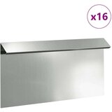vidaXL Ograda protiv puževa 16 pcs Srebrno 50 x 3,5 x 25 cm | shoptok.hr