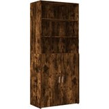  The Living Store Visoka omara dimljeni hrast 80x42,5x185 cm inženirski les - Visoka Omarica, (21496183) | Shoptok.si