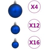  Set božićnih kuglica od 111 komada plavi od polistirena | Eponuda.com