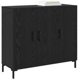  Kreveta Crni hrast 90 x 34 x 80 cm Konstruirano drvo Slike