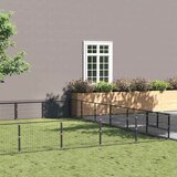  Kavez za pse crni 54 m² čelični | shoptok.hr