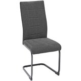 CARRYHOME nihajni stol, kovina, tekstil antracit, črna | Shoptok.si