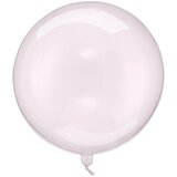 PARTY DECO balon sphere, 40 cm, prozorno roza | Shoptok.si