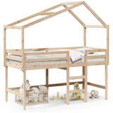 Maison Chic Postelja za odrasle - Posteljni Okvir z lestvijo in streho 90x190 cm borovina, (22082583) Cene
