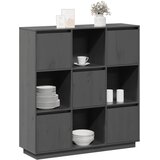 Visoka komoda siva 110,5x35x117 cm od masivne borovine | shoptok.hr