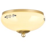 Orion plafonsko svetlo landhaus 1xE27/60W/230V, prečnik 21 cm, mesing/bež/plava | Eponuda.com