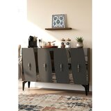 Hanah home komoda Elips 120, 120 cm, antracit / srebrna | Eponuda.com