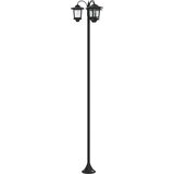 Lampa sa tri glave Crna 16 x 16 x 187 cm Aluminij i ABS | Eponuda.com