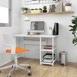  Stol za računalo bijeli 105 x 50 x 72 cm od MDF-a i metala | shoptok.hr