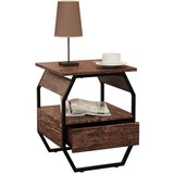 MID.YOU NOČNA OMARICA, črna, barve hrasta | Shoptok.si