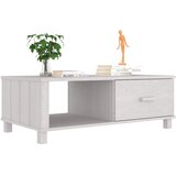  Stolić za kavu HAMAR bijeli 100x55x35 cm od masivne borovine | shoptok.hr