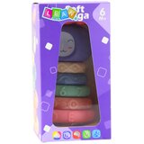  Senzorna igračka piramida s raznim uzorcima sa 8 slagalica | Shoptok.si