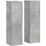 vidaXL Stojalo za rastline 2 kosa betonsko sivo 17x17x60 cm inž. les, (21366210) Cene