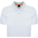Boss Relaxed Fit Oxford Piqué New Polo Shirt Light Pastel Grey Siva | shoptok.hr