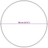  Tepih od umjetne ovčje kože TAFALLA Antracit Ø 80 cm Poliester | shoptok.hr
