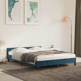  Okvir za krevet bez madraca tamnoplavi 140x190 cm baršunasti | Eponuda.com