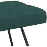  Klupa s gumbastim tkanjem Tamnozelena 110 x 40 x 46 cm Tkanina | shoptok.hr