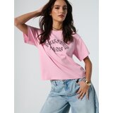 Sinsay Pamučna majica dugih rukava s natpisom | shoptok.hr