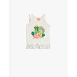 Koton Embroidered Animal Figure Tasseled Singlet Cotton Cotton | Shoptok.si