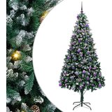 vidaXL Umestno božično drevo Zelena 240 cm PVC, jeklo in plastika | Shoptok.si