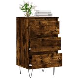  Komoda boja dimljenog hrasta 40 x 35 x 70 cm konstruirano drvo | shoptok.hr