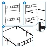 Hanah home bračni krevet Akın black 120 x 200