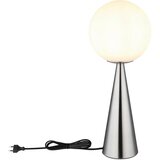 Globo Stolna svjetiljka Pinpal (Ø x V: 20 x 49,5 cm, Srebrna, Bijela) | shoptok.hr