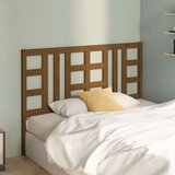  Posteljno vzglavje medeno rjavo 126x4x100 cm trdna borovina, (20647069) | Shoptok.si