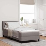  Boxspring krevet s madracem s madracem Sivo-smeđa 90 x 190 cm | shoptok.hr