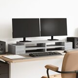  Stalak za monitor s spremištem boja hrasta 100x27x15 cm drveni | shoptok.hr