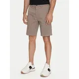 Boss Kratke hlače iz tkanine Chino-Slim-Shorts 50513035 Rjava Slim Fit