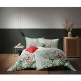 Fleuresse posteljnina bed art 140/200 cm mako saten rdeča, temno rumena, olivno zelena , žajbljevo zelena | Shoptok.si