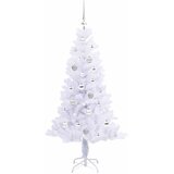  Umjetno božićno drvce s stalakom Bijelo 150 cm PVC i čelik | shoptok.hr