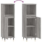 vidaXL Kupaonski ormarić sivi hrast 30x30x100 cm konstruirano drvo | shoptok.hr