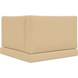  Jastuk za vanjsku sofU 3 pcs Bež Poliester - Bež 80 x 80 cm 1x sjedalo +1x naslon +1x bočna strana (3D bez bartaga) | shoptok.hr