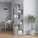 vidaXL Ormarić za knjige / pregrada siva boja hrasta 60 x 24 x 186 cm Cijene