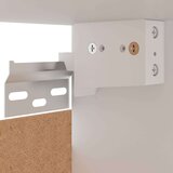 vidaXL viseča kotna omarica črna 57x57x60 cm iverna plošča | Shoptok.si