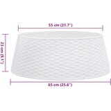  Suknja za božićno drvce bijela Ø65x23 cm plastika | shoptok.hr