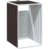  Spremište za 1 kantu za otpad smeđe 72x81x115 cm čelično | shoptok.hr